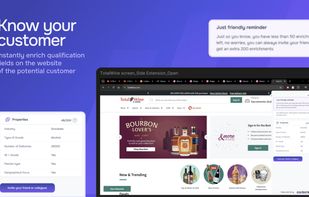 Recieve perconalized data about your potential customer. Instant on-site data enrichment