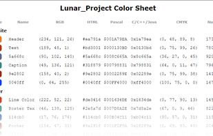 Create  a Color Sheet
