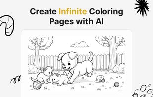 Create infinite coloring pages with AI