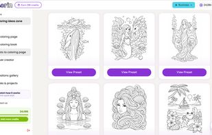 Browse hundreds of ready-made coloring page presets, or generate your own from a text prompt in seconds.