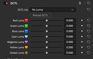 Luminance DCTL Tool