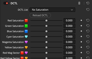 Subtractive Saturation DCTL Tool