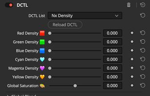 Color Density DCTL Tool