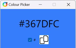 Screenshot of application