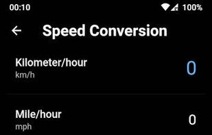 Speed Conversion
