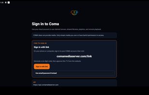 COMA Media Server screenshot 1