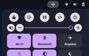 Updates & System submenu: check for updates, upgrade packages, update Flatpaks