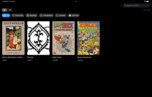 The Smart Library, filtered by reading status.