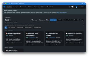 The rule page, showing a list of your rules and their performance