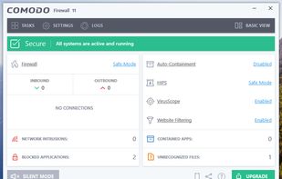 Main window in advanced view