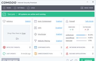 Comodo Internet Security screenshot 1
