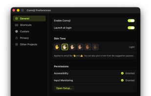 Customize your skintone and settings
