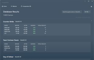 CompactGUI screenshot 2