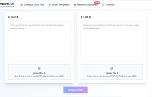 Compare Lists screenshot 1