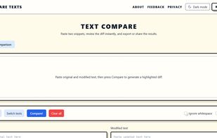 Text Compare tool