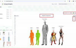 CompareHeights screenshot 1