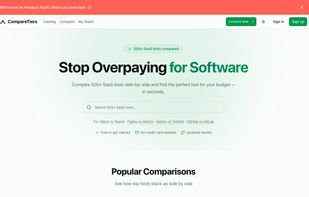 CompareTiers screenshot 2