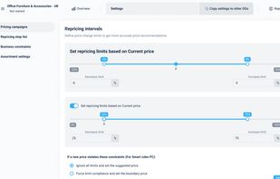 Custom Repricing Features