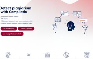 Home Page Compilatio, Plagiarism and AI detector tool