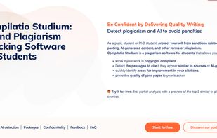 Compilatio Studium, AI and Plagiarism Checking Software