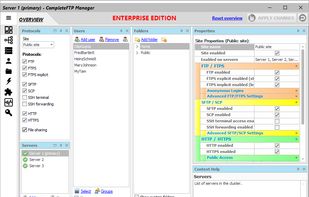CompleteFTP Manager - the Enterprise MFT server overview