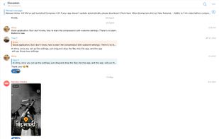 Talk with the support team: Active community in Telegram
