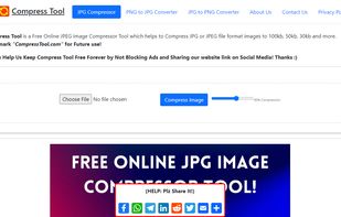 Compress Tool JPG, JPEG compressor