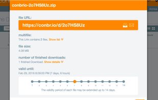 View the number of downloads of each file.