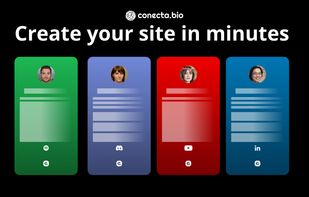 Create your site in minutes.