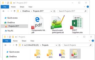 Tag files on shared drives.
