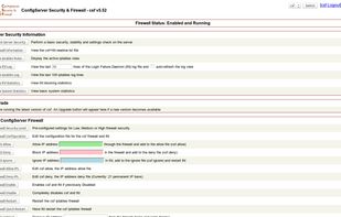 ConfigServer Firewall screenshot 1