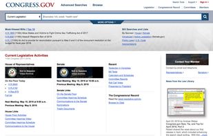 Congress.gov screenshot 1