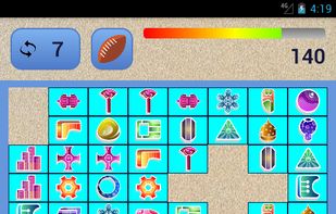 Abstract theme with timer. Medium grid size.