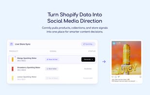 Turn product data into social media campaigns.