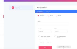 Instagram auto liker by hashtags,place or an account