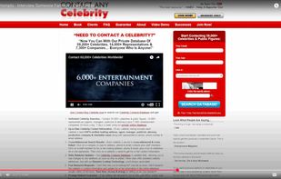 Contact Any Celebrity Homepage