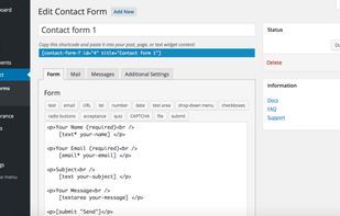 Contact Form 7 screenshot 1