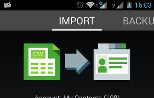 Contacts Import screenshot 1