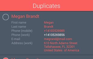 Contacts Optimizer screenshot 1