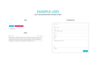 Use tags, notes, custom fields to keep a contact's profile