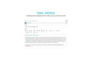 Reach out with personalized messages by mail merge
