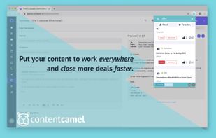 Our Chrome Extension makes access everywhere easy. One central place for all your marketing and sales content.