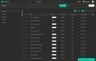 Content Management (Dark Mode)