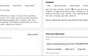 ContentRepurpose screenshot 1