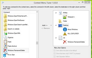 Winaero Context Menu Tuner screenshot 3