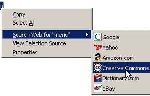 Expands the context menu's 'Search for' item into a list of installed search engines, allowing you to choose the engine you want to use for each search.
