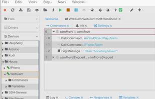 Creating alarm triggers for OpenCV based motion detector.