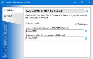 Convert EML to MSG for Outlook screenshot 1
