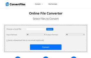 ConvertFiles.com screenshot 1