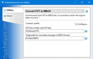 Convert PST to MBOX for Outlook screenshot 1